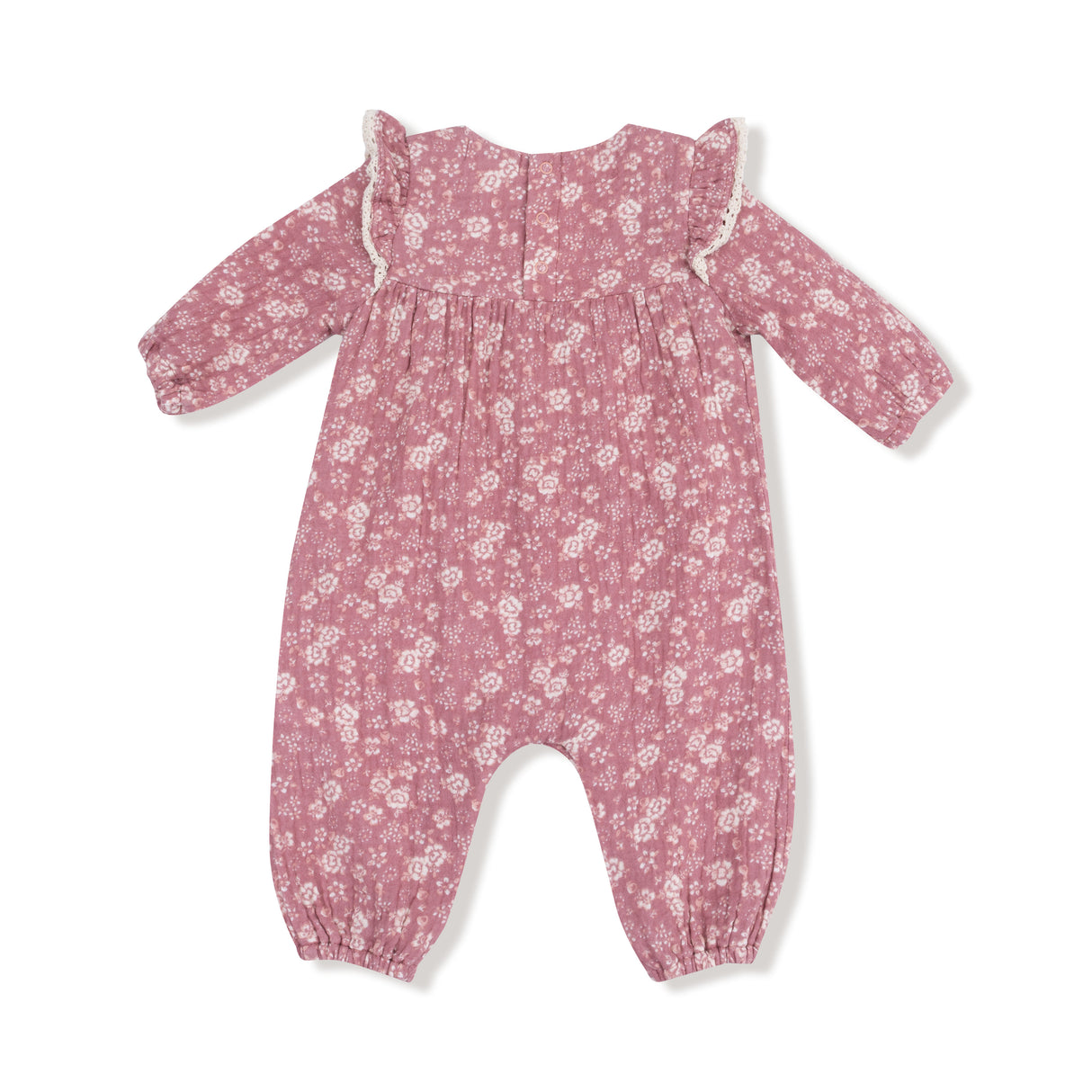 Angel Dear Bandana Floral Ruffle Sleeve Romper