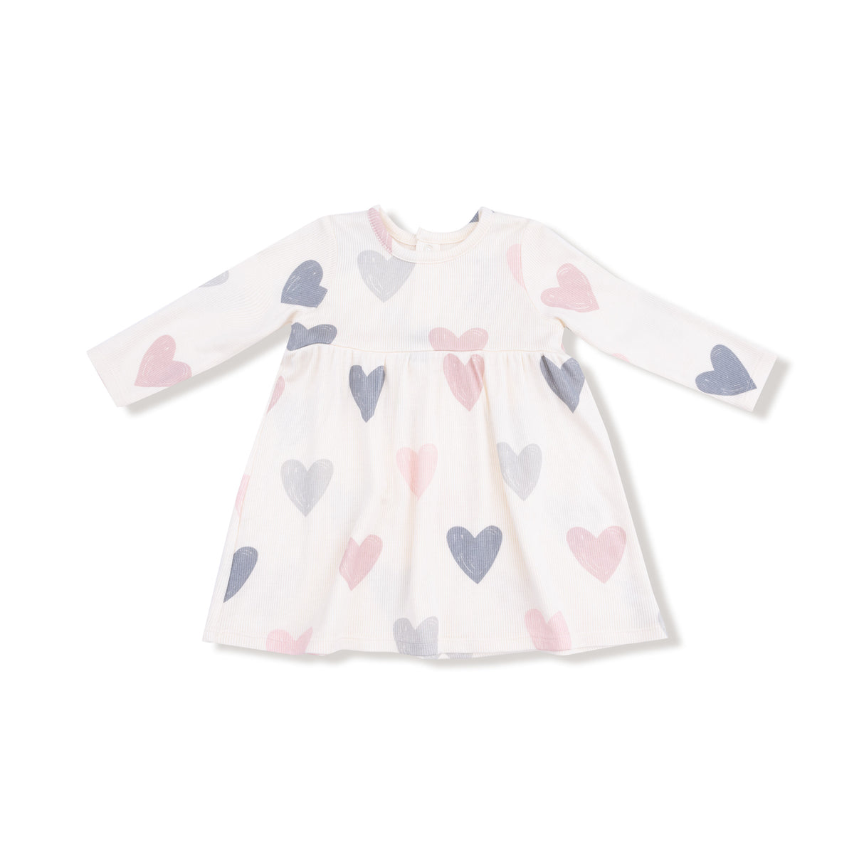 Angel Dear Hearts Modal Ribbed Dress & Bloomer