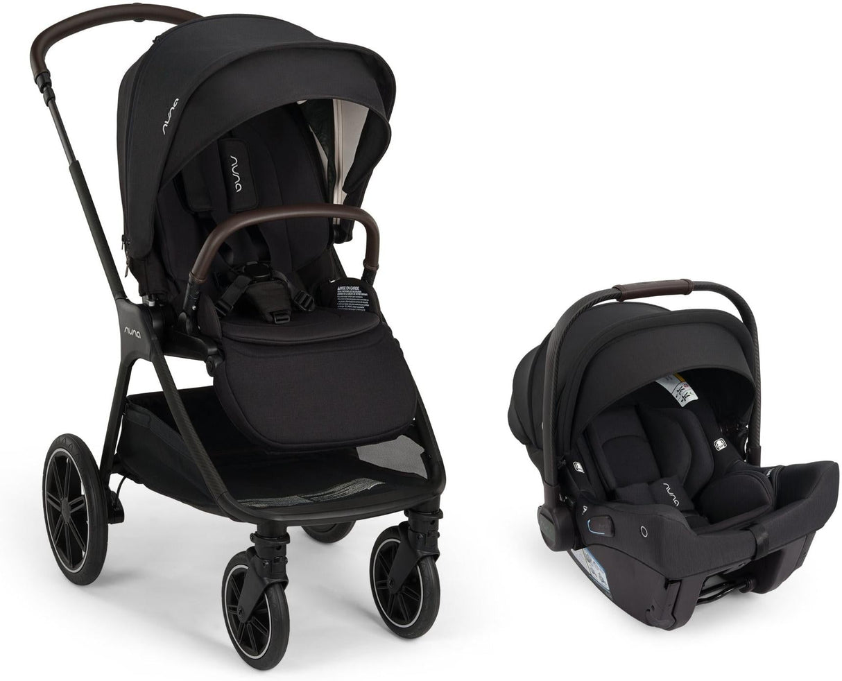NUNA TRIV LX  stroller + Pipa URBN car seat Travel System | Caviar