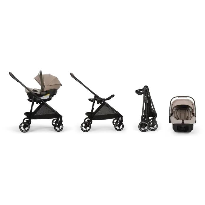 Nuna URBN Flex System | stroller frame, PIPA™ urbn car seat, ring adapter and carry bag