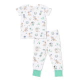Angel Dear Country Club Dogs Neutral S/S Loungewear Set
