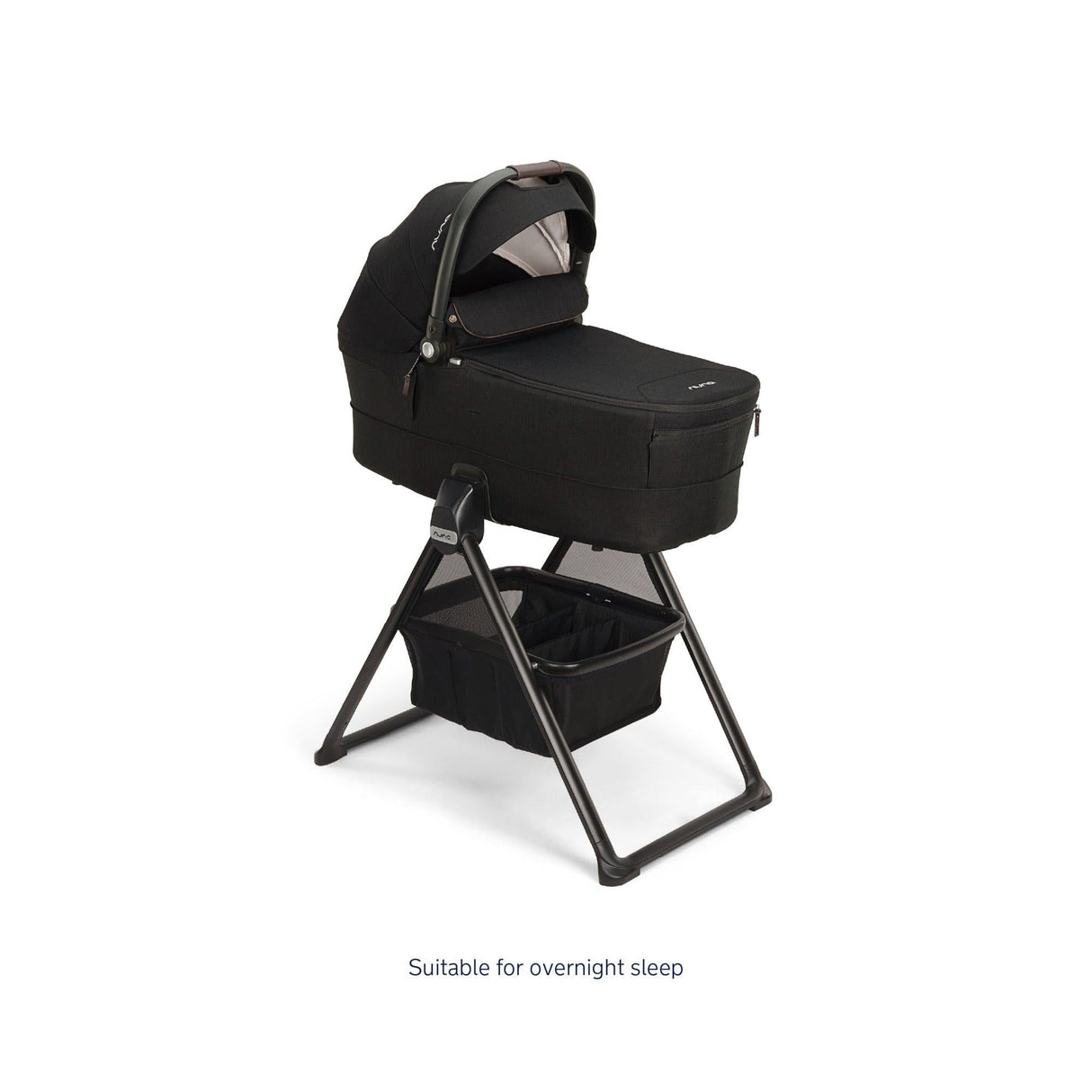 Nuna MIXX Series Bassinet + Stand | Caviar (Chocolate)
