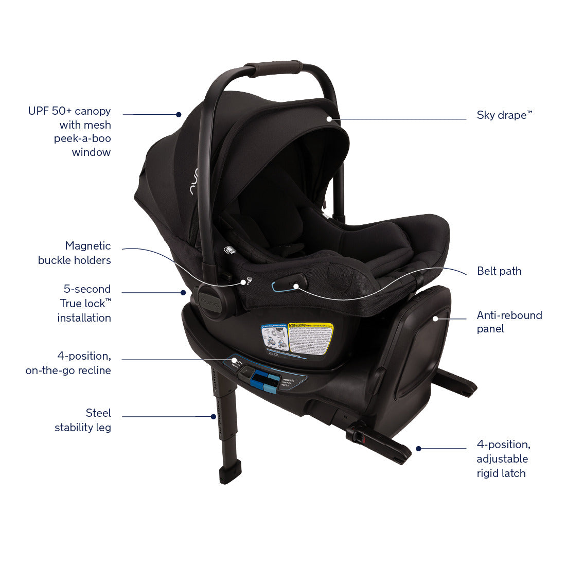 Nuna PIPA Aire Rx Lightweight Infant Car Seat | In Store Exclusive