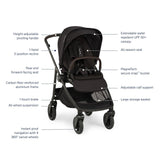 NUNA SWIV stroller + PIPA urbn car seat travel system