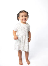 Goosies Lilac Buds Bamboo Short Sleeve Polo Dress