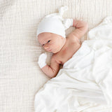 Lou Lou and Company Finley RIbbed Newborn Hat|Swaddle|Mitt Bundle
