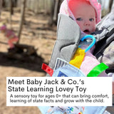 Baby Jack Mississippi State Baby Learning Crinkle Tag Toy