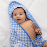 Sugar Bee Clothing Hooded Towel Blue Gingham
