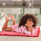 Sugar Bee Clothing Crawfish Girl Ruffle Bottom Bathing Suit