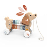 Speedy Monkey Puppy Pull Along Wooden Toy