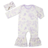 Everly Grey Bali Ruffle Romper w/ Headband Set