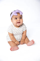 Goosies Lilac Buds S/S Bamboo Bodysuit Dress