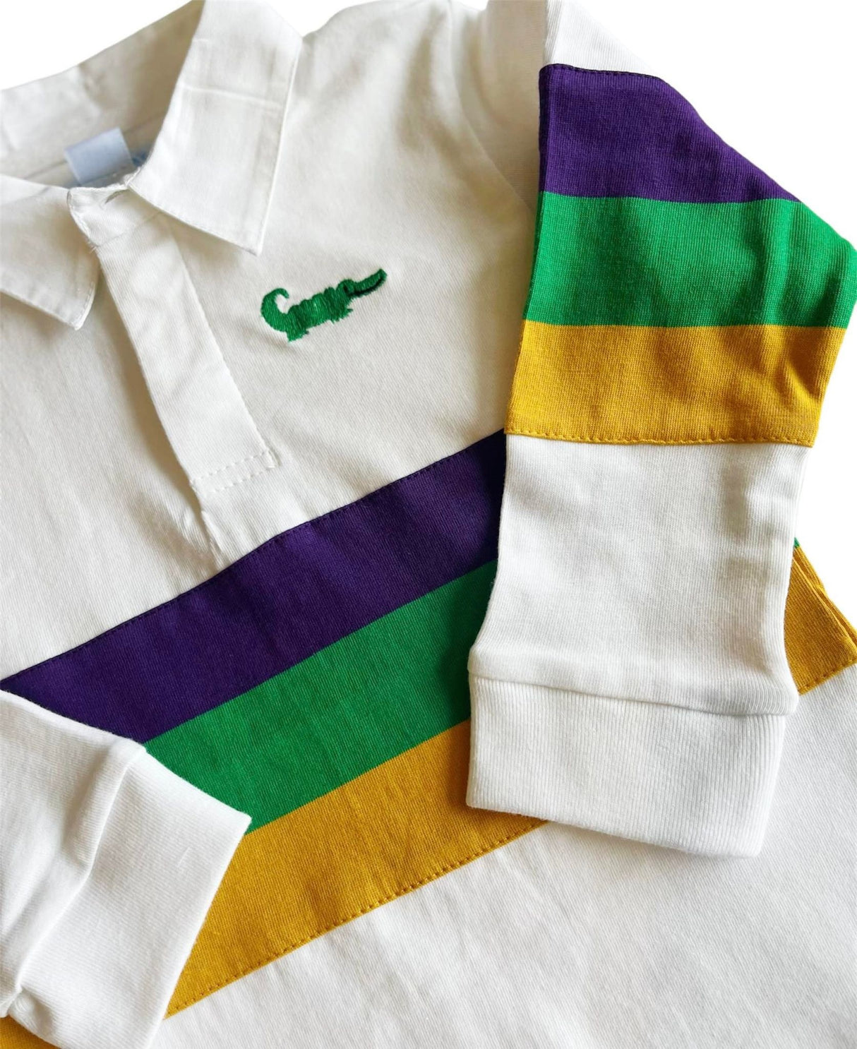 Mardi Gras Rugby Long Sleeve Shirt