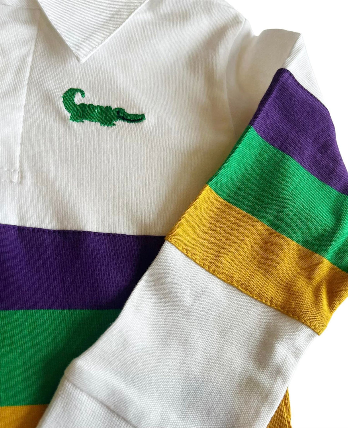 Mardi Gras Rugby Long Sleeve Shirt