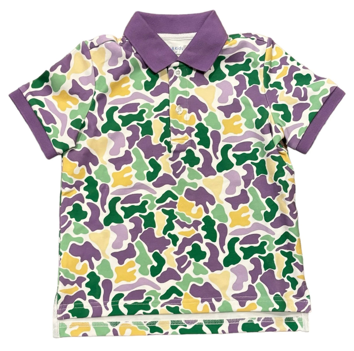 Lulu Bebe Mardi Gras Camo Polo