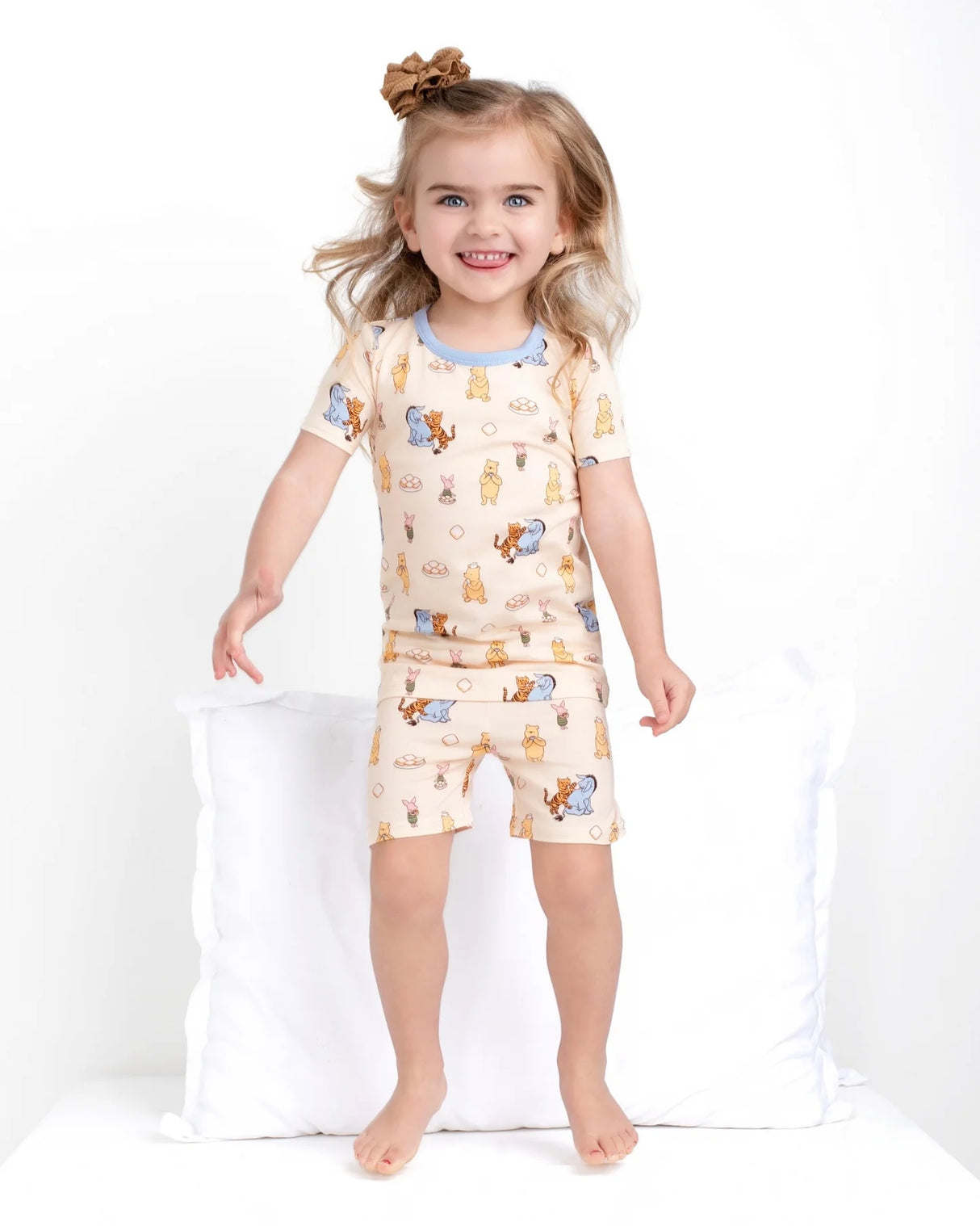 Pearls & Pelicans Pooh's Beignet Adventure Bamboo Two-Piece Short Set
