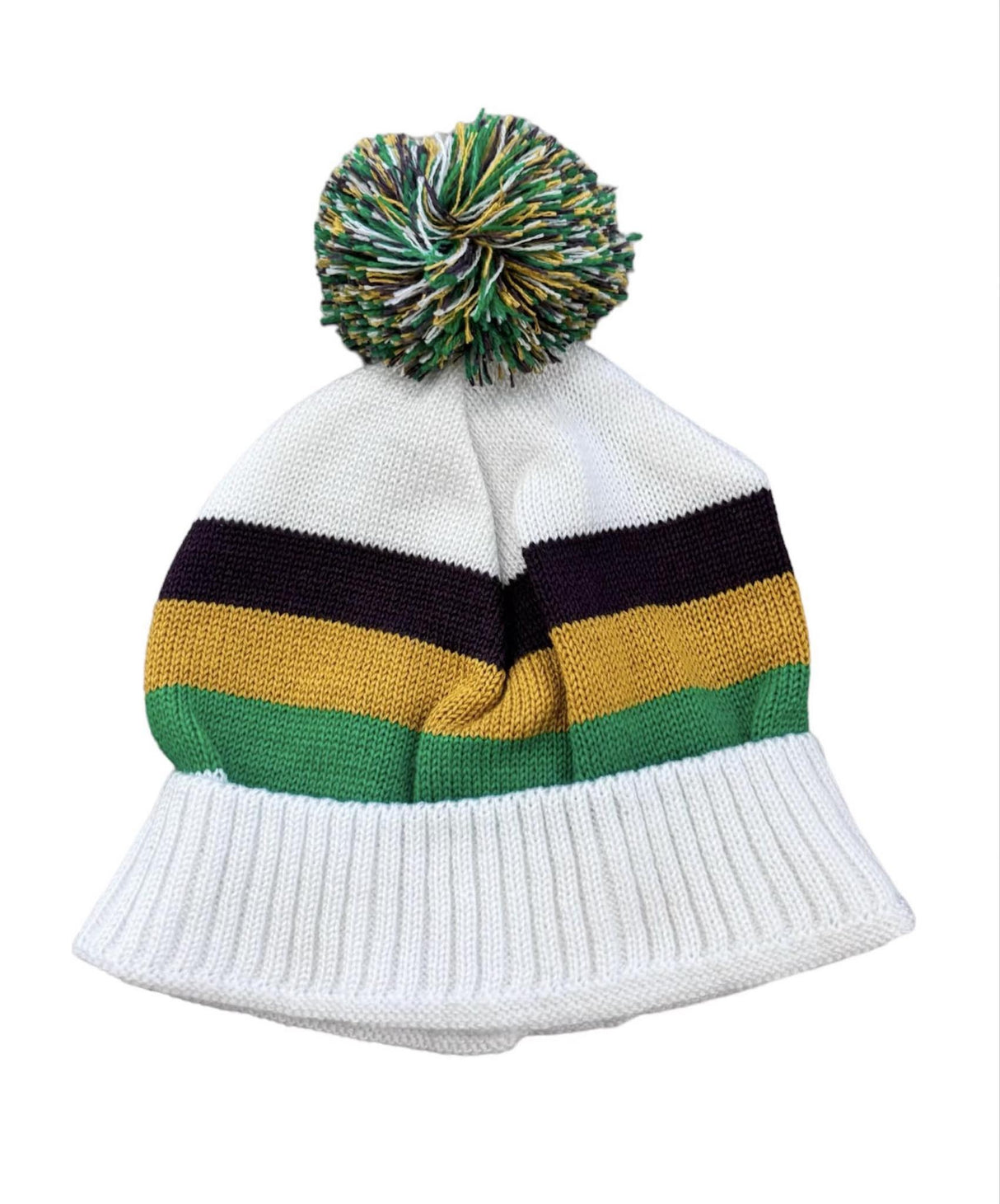 Mardi Gras Pom Pom Hat