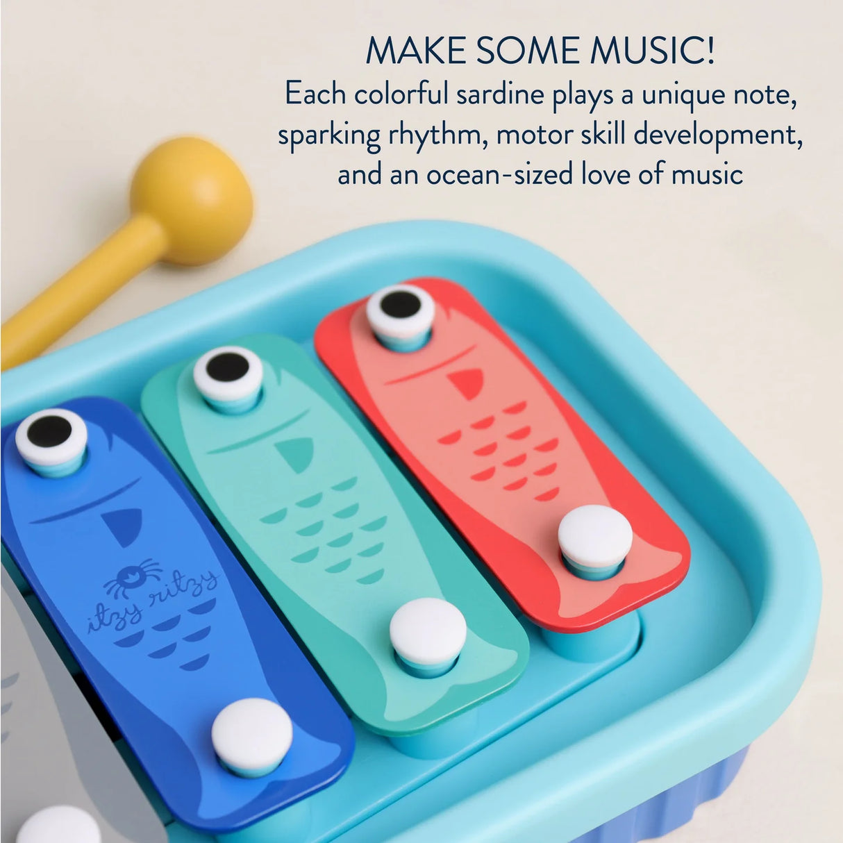 Bitzy Tunes™ Light-Up Interactive Piano Toy | Sardines