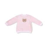 Angel Dear Velour Teddy Bear Oversized Shirt & Wide Leg Pant