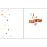 Gina B Designs Birthday Greeting Card | Skateboarding Tiger