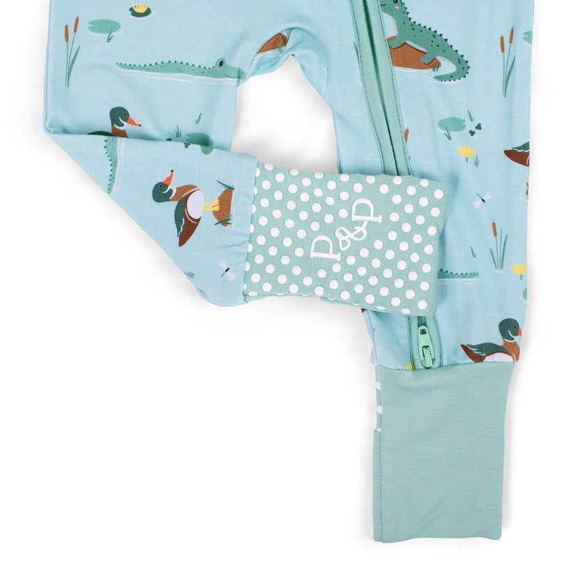 Bayou Buddies Bamboo Zip-Up Pajamas