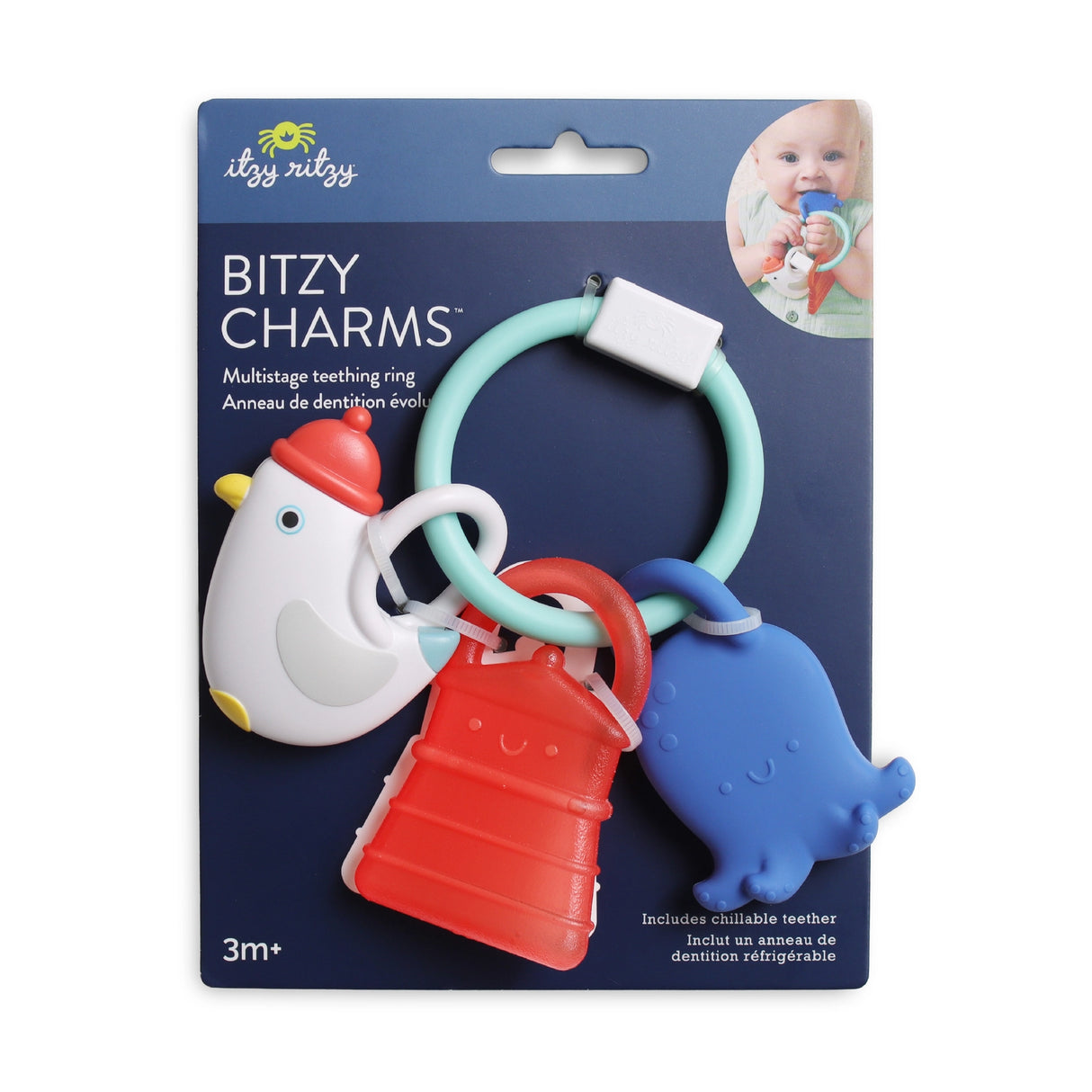 Itzy Ritzy Bitzy Charms Silicone Cooling Teether Toy Set