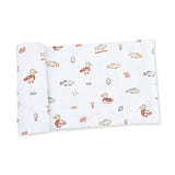Angel Dear Lake Cuties Bamboo Swaddle Blanket