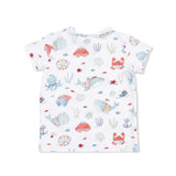 Angel Dear Sailor Sea Creatures Crew Neck Tee w/ Casual Short