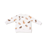 Angel Dear Best Friend Dogs Raglan Sweatshirt & Jogger Set