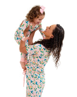 Pearls & Pelicans Bamboo Garden District Women's Short-Sleeve Shirt and Lounge Pants Set