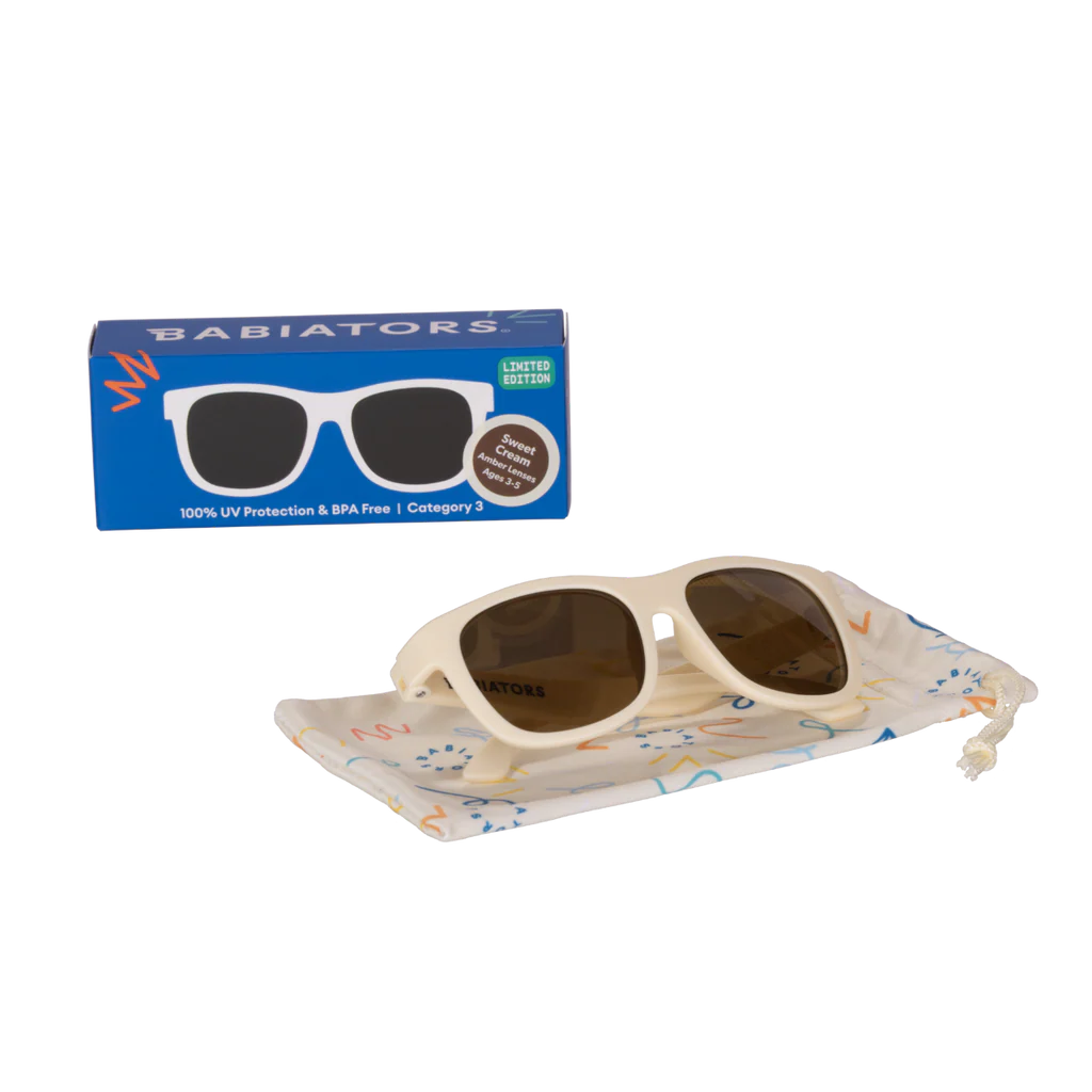 Babiators Navigator Sweet Cream | Amber Lenses UV Sunglasses