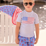 Sugar Bee Clothing Blue Crab Boy Summer Swim Shorts