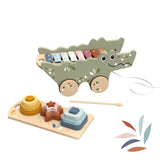 Speedy Monkey Croco (Gator) 3-in-1 Wooden Activity Pull-Along Toy