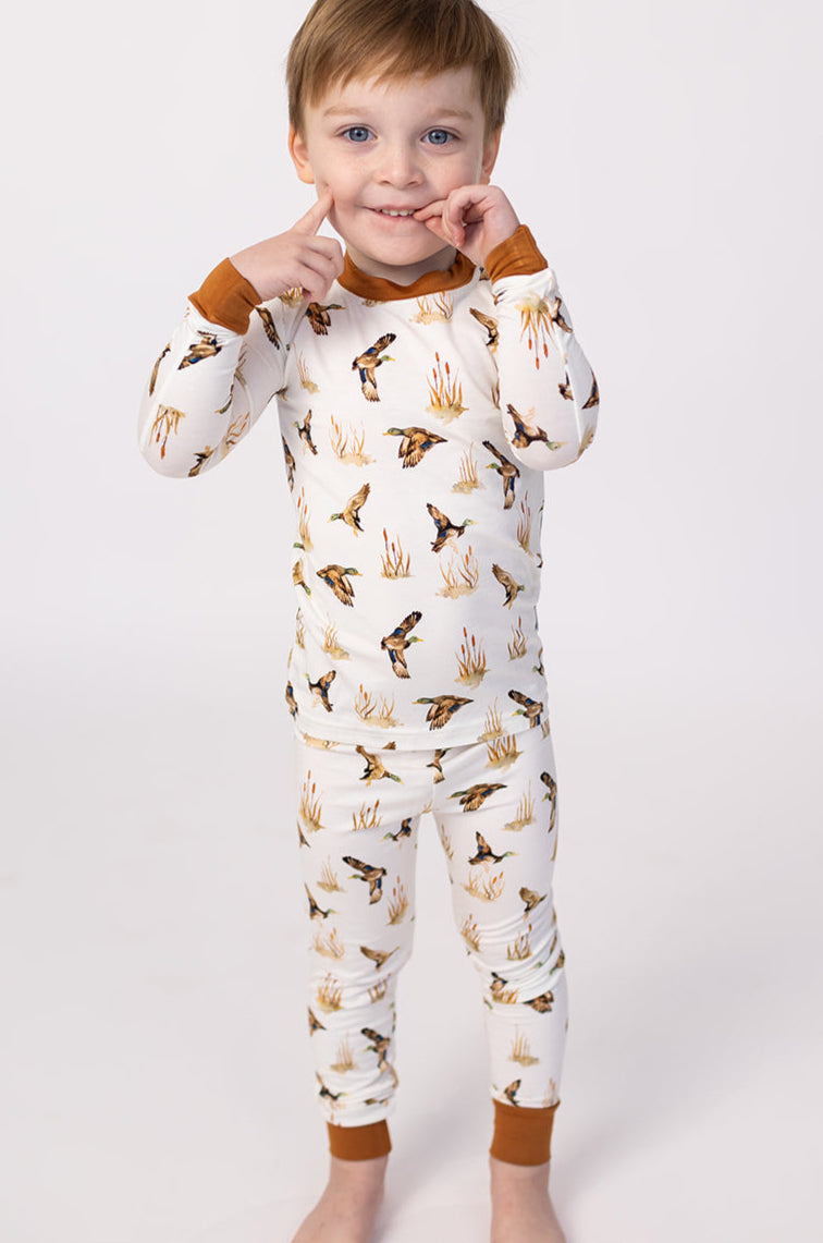 Ducks 2-Piece Bamboo Pajama Set