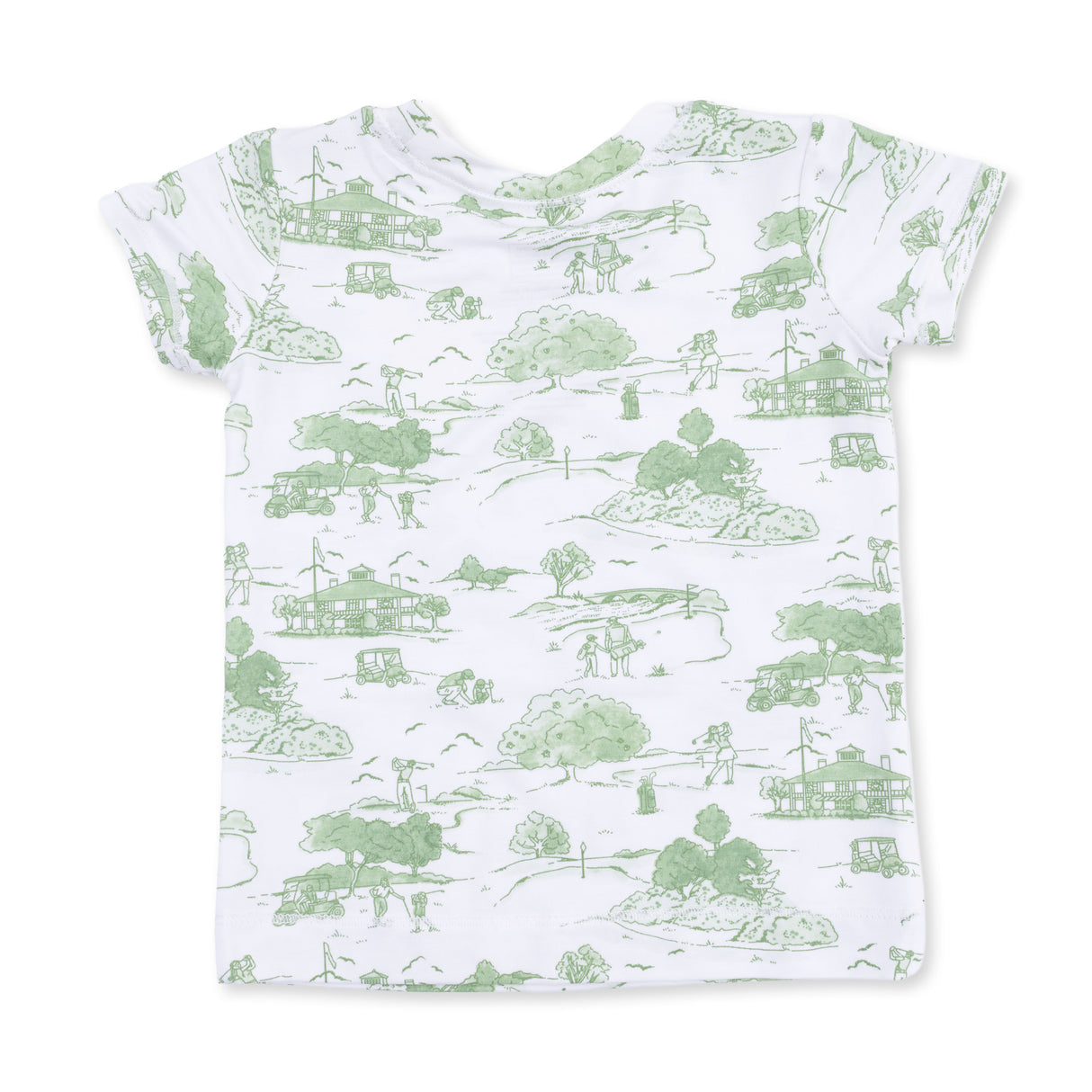 Angel Dear Golf Toile Green Bamboo Loungewear Set