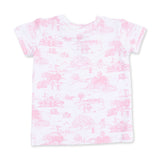 Angel Dear Golf Toile Pink Bamboo Loungewear Set