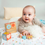 Petit Collage Wooden Baby Milestone Blocks