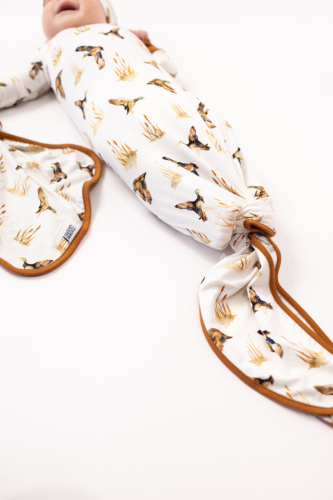 Ducks Bamboo Knotted Gown - Newborn
