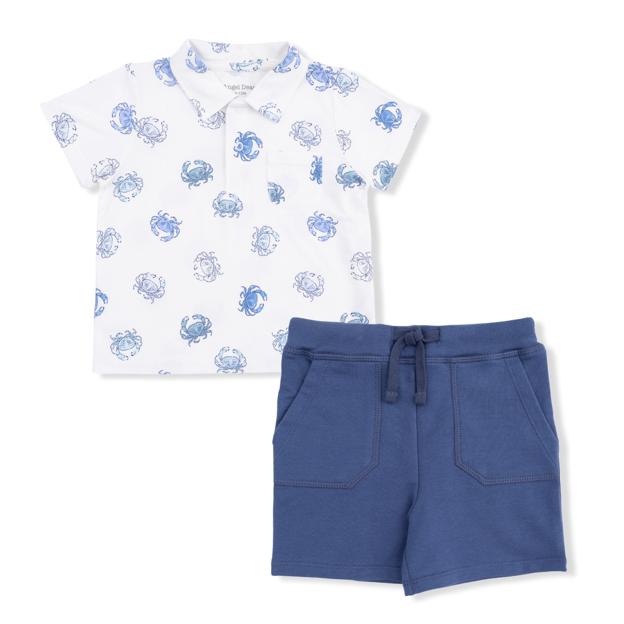 Angel Dear Blue Crabs Polo w/ Everyday Short
