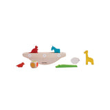 Wooden Animal Balancing Boat Game