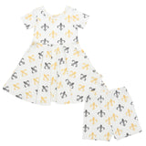 ntrl co.Who Dat Twirl Dress Set
