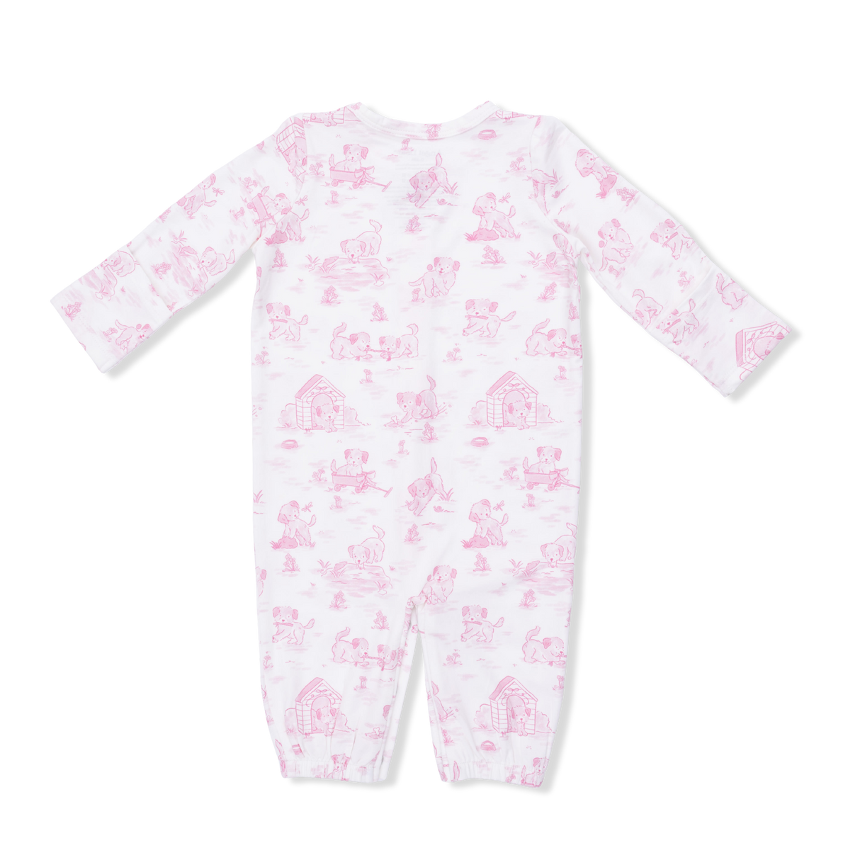 Angel Dear Puppy Toile Pink Convertible Gown