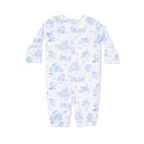Angel Dear Puppy Toile Blue Convertible Gown