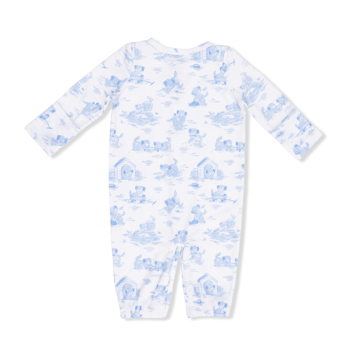 Angel Dear Puppy Toile Blue Convertible Gown