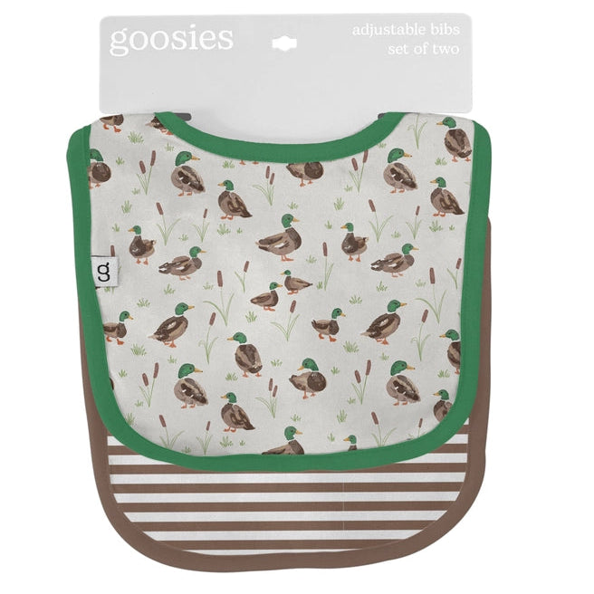 Goosies Mallard Drake Bamboo Bib 2 Pack Set