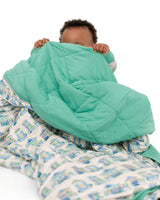 Pearls & Pelicans Home Sweet Nola Bamboo Zip Up Pajamas | Green