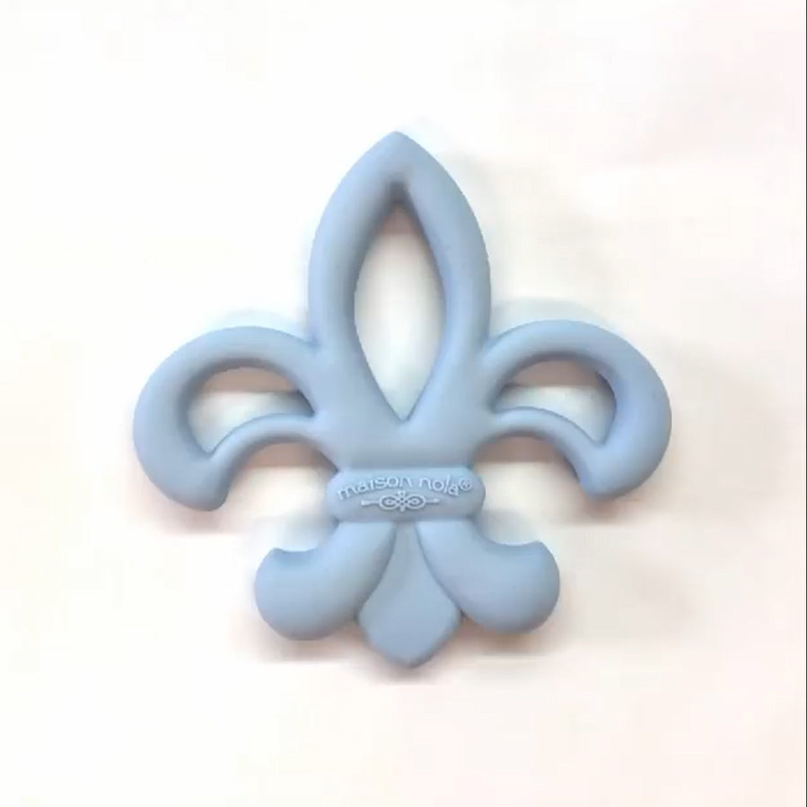 Fleur de Lis Silicone Teether