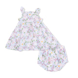 Angel Dear Magnolias Paperbag Ruffle Sundress with Bloomer