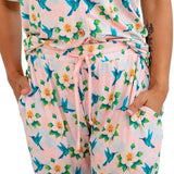 Pearls & Pelicans Bamboo Garden District Women's Short-Sleeve Shirt and Lounge Pants Set