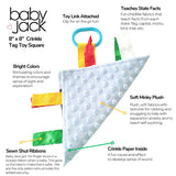 Baby Jack Mississippi State Baby Learning Crinkle Tag Toy
